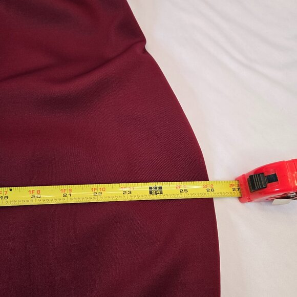 CALVIN KLEIN Women's Cold Shoulder Knee Length Pencil Dress Sz: 20W Red/Maroon - Picture 8 of 14